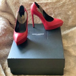 Saint Laurent Paris Platform Janis Pumps